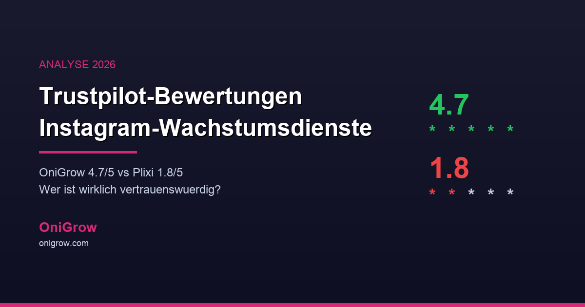 Trustpilot-Bewertungen Instagram-Wachstumsdienste - Leitfaden 2026