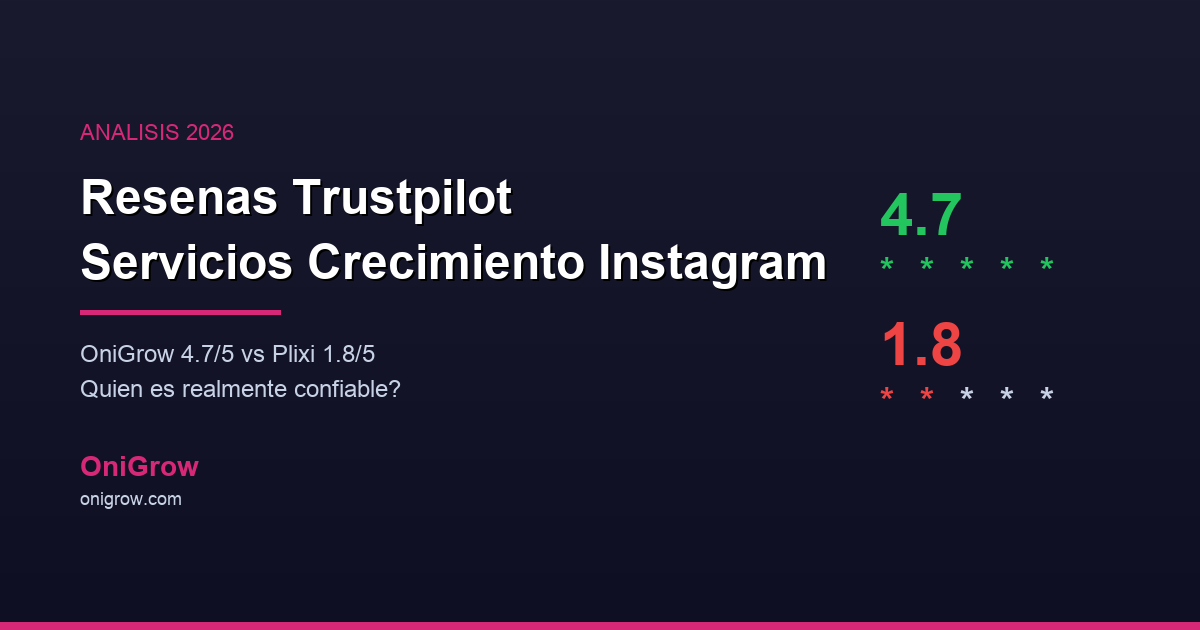 Resenas Trustpilot Servicios Crecimiento Instagram - Guia 2026
