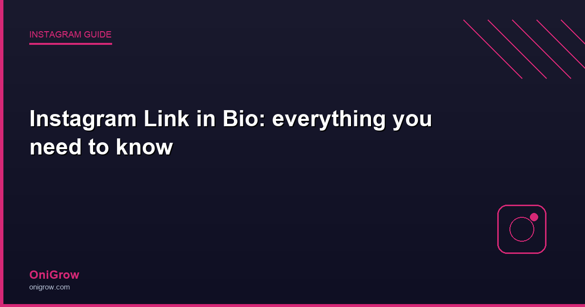 Instagram Link in Bio - OniGrow