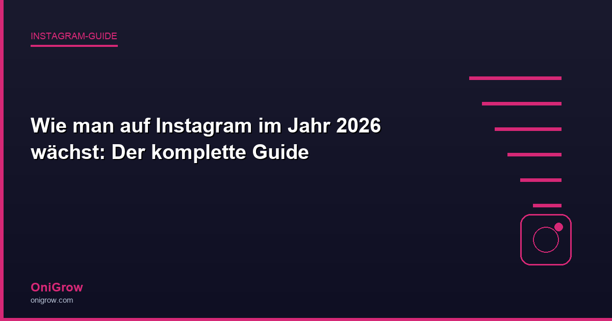 OniGrow Instagram-Guide