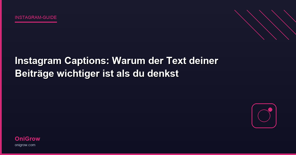 OniGrow Instagram-Guide