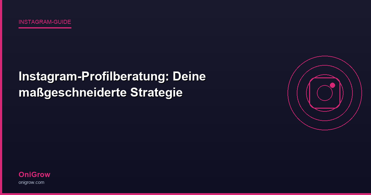 OniGrow Instagram-Guide