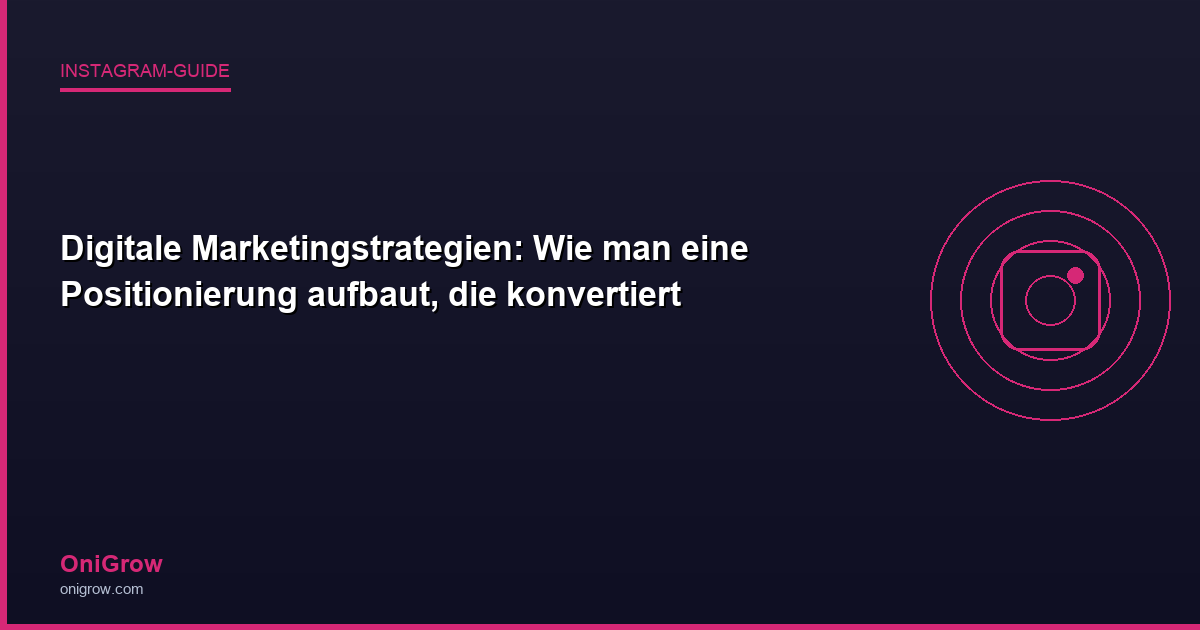 OniGrow Instagram-Guide