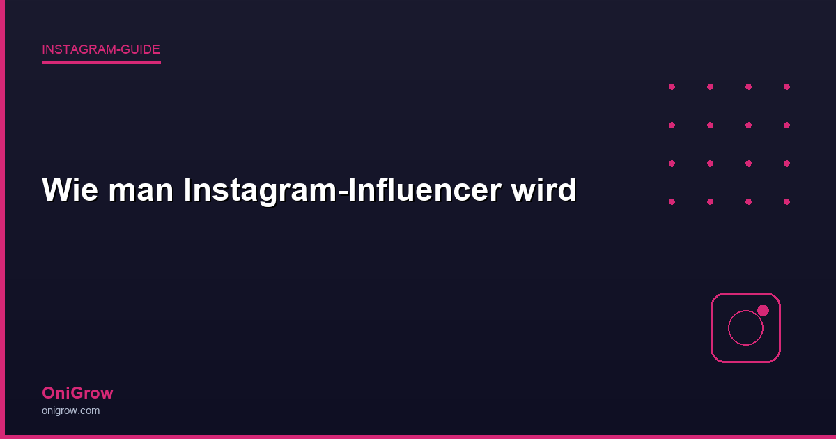 OniGrow Instagram-Guide