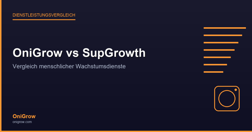 OniGrow vs SupGrowth: Vergleich von menschlich verwalteten Wachstumsdiensten
